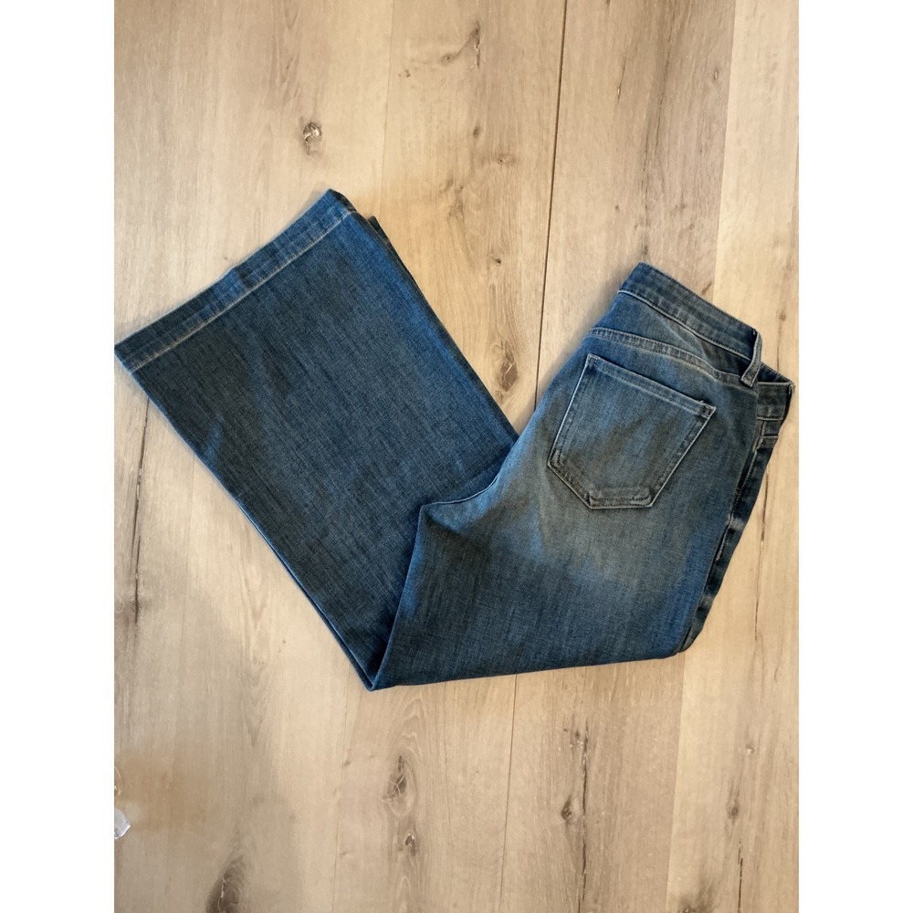 Kut from the Kloth Meg Wide Leg Jeans Blue Size 10 New Without Tags - Picture 4 of 7